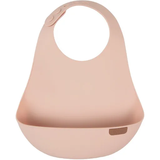 LOVI Silikonový bryndák s kapsou Nude