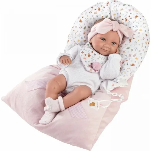 Llorens 73901 New born holčička realistická panenka miminko s celovinylovým tělem 40 cm