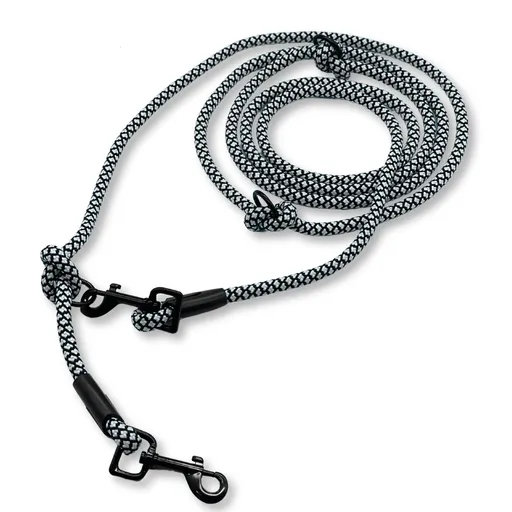 PafDog® Přepínací nastavitelné vodítko 8mm, šedo-černé extra pevné PAF-498