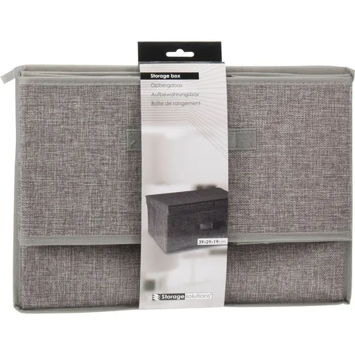 Skládací úložný box s odklopným víkem 39 × 29 × 19 cm, S