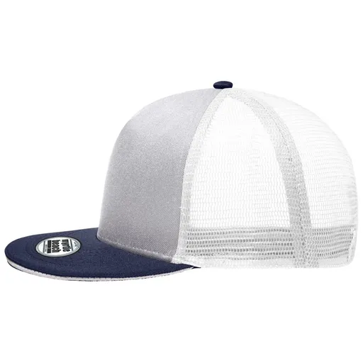 Myrtle Beach (Daiber) Kšiltovka s rovným kšiltem MB6636 - Světle šedá / tmavě modrá