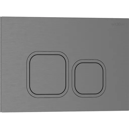 MEXEN Tex 03 splachovací tlačítko, grafit kartáčovaná 6103-12