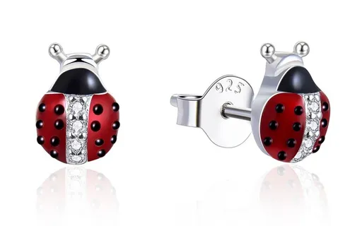 MOISS Hravé peckové náušnice ze stříbra Berušky E0000672