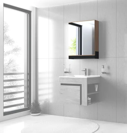 Závěsná zrcadlová skříňka DUESA Halmar