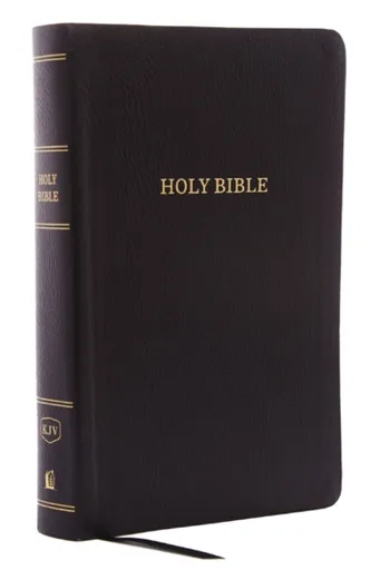 KJV Holy Bible: Personal Size Giant Print with 43,000 Cross References, Black Bonded Leather, Red Letter, Comfort Print: King James Version - Thomas N