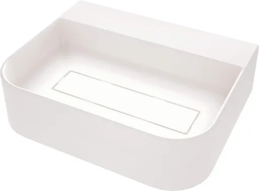 DEANTE Umyvadlo Arnika z alabastru, žula, na pracovní desku, s odkládací plochou pro baterii s krycí deskou CQA_AU5S