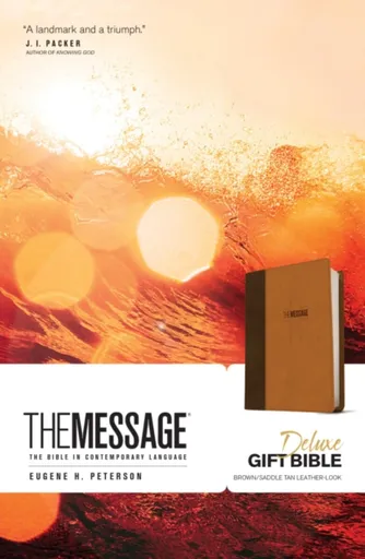 Message Deluxe Gift Bible, Brown - Eugene H. Peterson