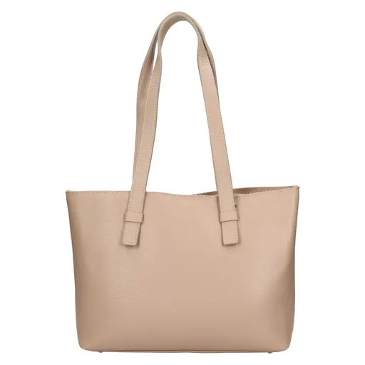 Dámská kožená kabelka Italia Azalea - tmavě béžová