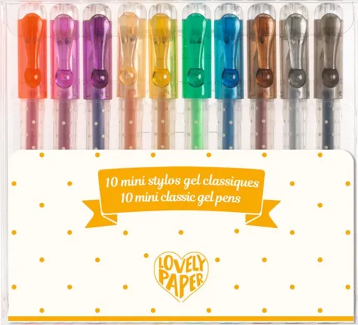 10 mini gelových per