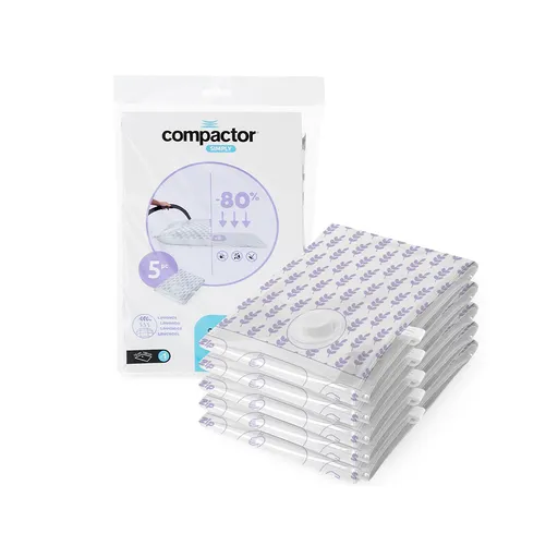 Compactor Compress L 70 x 100 cm 100 litrů vakuové úložné pytle s vůní levandule 5 ks