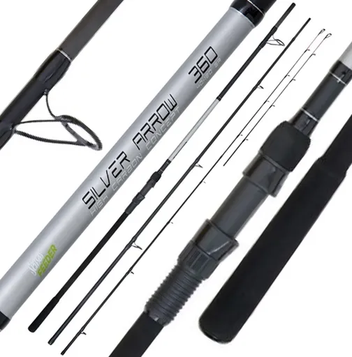 Sensas prut silver arrow feeder 3,9 m 100-150 g 3+2 díly