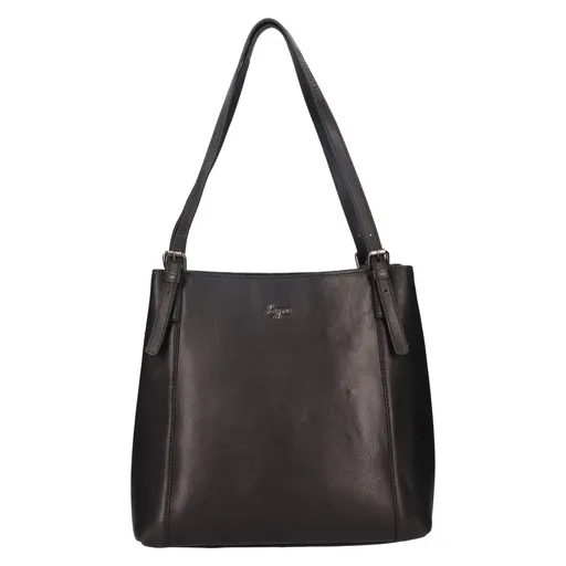 Dámská kožená kabelka Lagen Mirele - černá