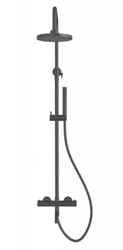 BESCO Nástěnný termostatický sprchový a vanový set VEO grafitová BABPVNTIGR