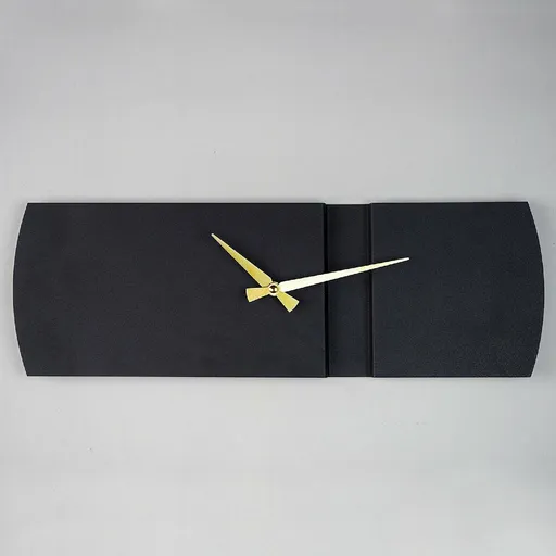 Nástěnné hodiny Origami APS097, Black, 16 x 49 cm