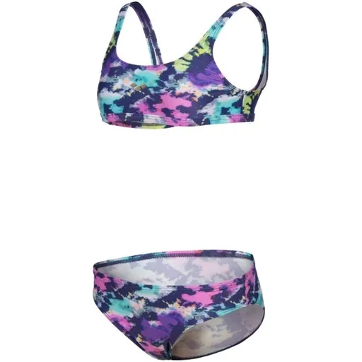Arena TIE AND DYE BIKINI TOP Dívčí dvoudílné plavky, mix, velikost 6-7Y