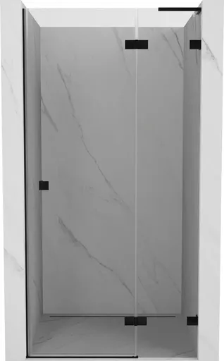 MEXEN/S Lunar L sprchové dveře křídlové pravé 90, transparent, černá 834L-090-000-70-00-P