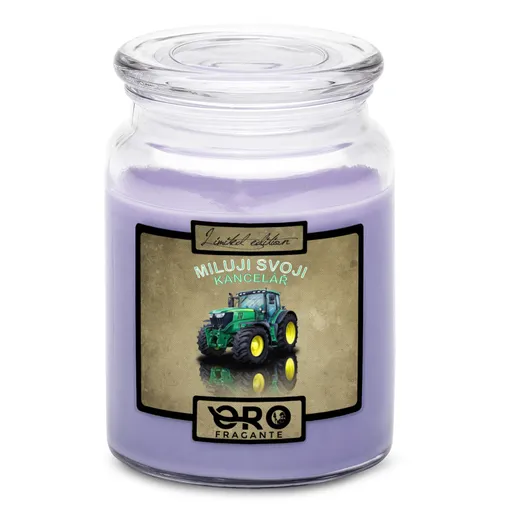 Svíčka Miluji svou kancelář (Vůně svíčky: Levandule)