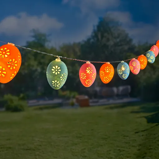 Solární světelný řetěz Vajíčka