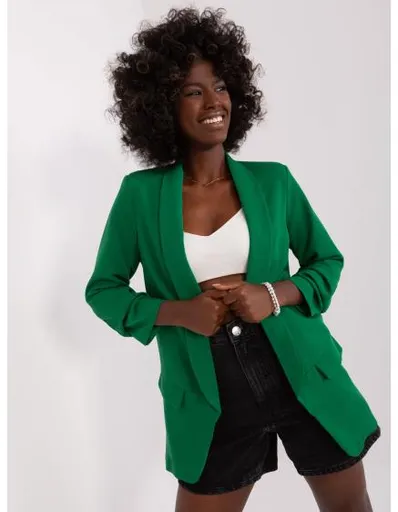 Dámské sako ISHA tmavě zelené