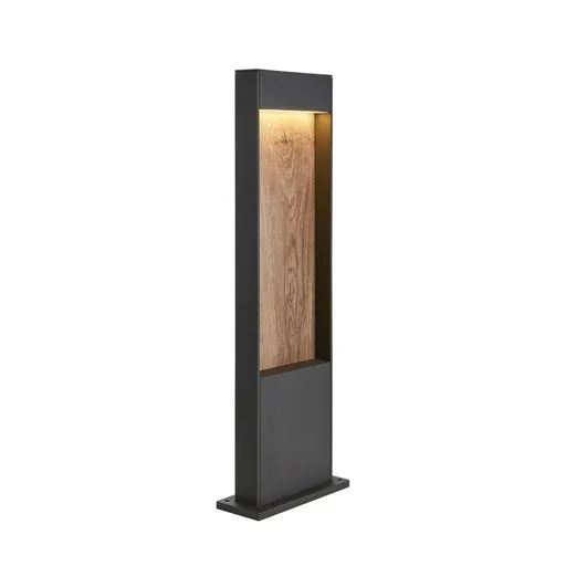 SLV BIG WHITE FLATT POLE 65 Outdoor, stojací LED svítidlo, 3000K, IP65, antracitové/hnědé 1002957