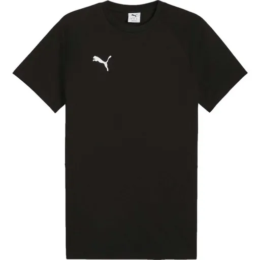 Puma TEAMEVOSTRIPE TEE Pánské triko, černá, velikost XXXL