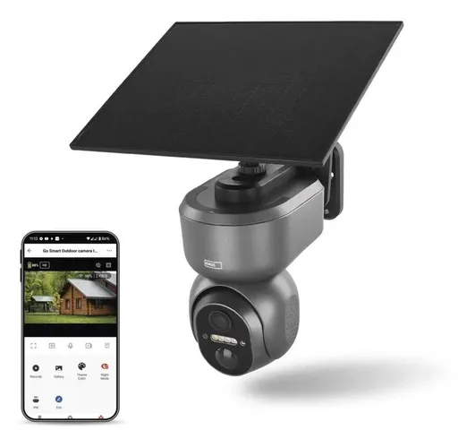 EMOS GoSmart Venkovní otočná kamera s 4G/LTE a solárním panelem H4058