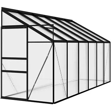 Skleník antracitový hliníkový 128 x 368 x 192 cm 4,71 m2 (312047)
