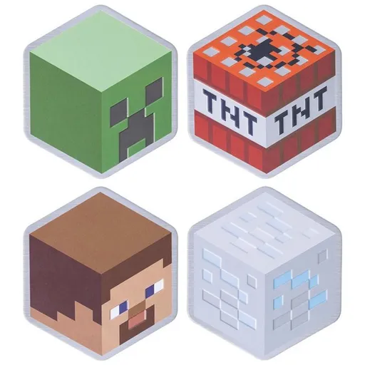 Minecraft set podtácků