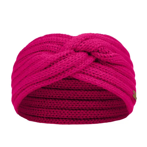 Bontis Překřížená dámská pletená čelenka - Tmavě růžová | uni