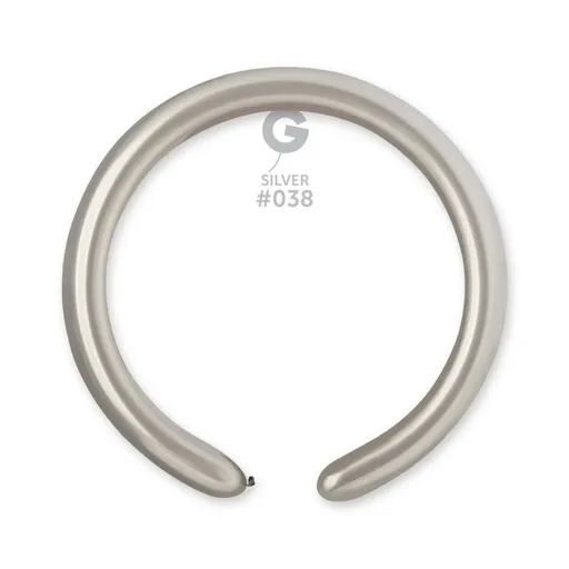 Svet balonku Tvarovací balónik strieborný 100 ks