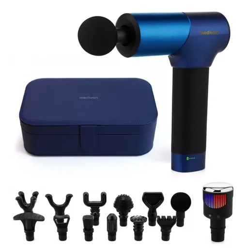 Medivon Gun ElitPulse masážní pistole s příslušenstvím