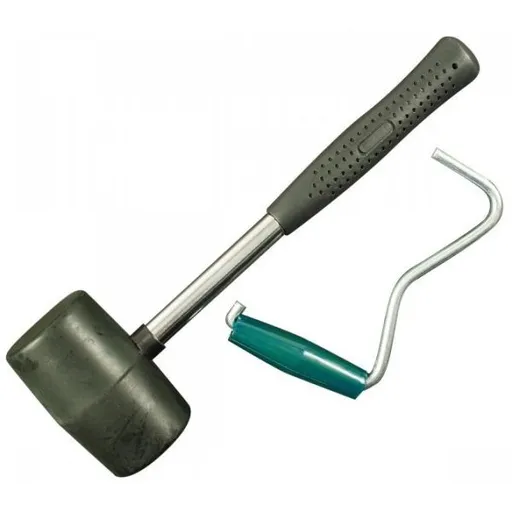 HIGHLANDER MALLET Gumová palička a vytahovák, tmavě šedá, velikost