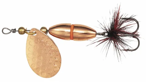 Kinetic třpytka fizz copper/red ribbon - velikost háčku 6 hmotnost 7 g