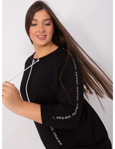Dámská halenka bez kapuce plus size OCHA černá