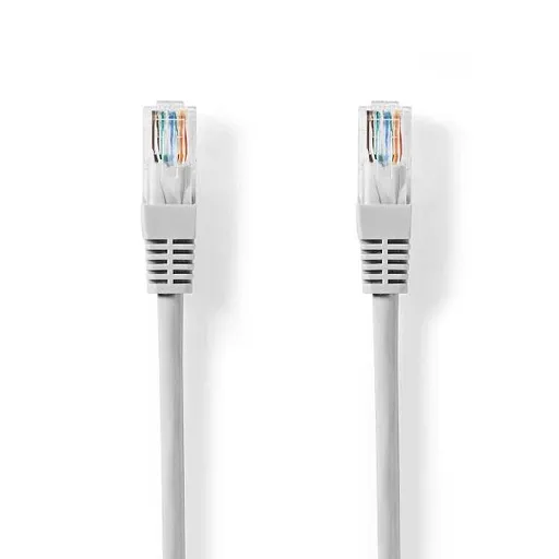 Nedis CCGL85230GY50 - Síťový Kabel CAT6 | RJ45 Zástrčka | RJ45 Zástrčka | U/UTP | 5.00 m | Kulatý | PVC | Šedá | Label