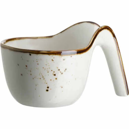 Mäser Gurmánská miska Pintar White hnědé tečky 9 x 5,5 cm, S