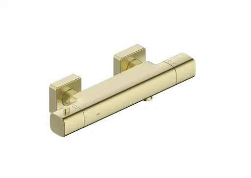 KFA Baterie Malaga, termostatická, sprchová, nástěnná, PVD broušené zlato 5756-010-31