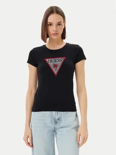 Guess Triangle Rhinestones SS Tee XS