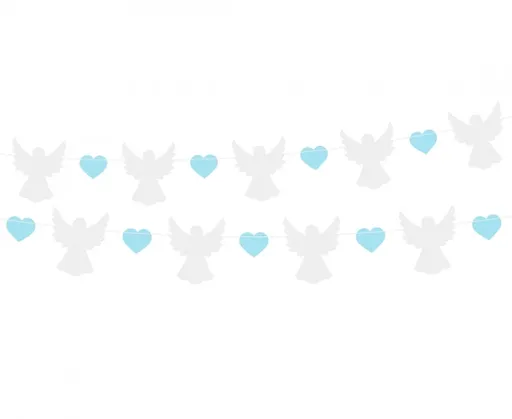 Godan Girlanda - Anděl a modrá srdíčka 150 cm
