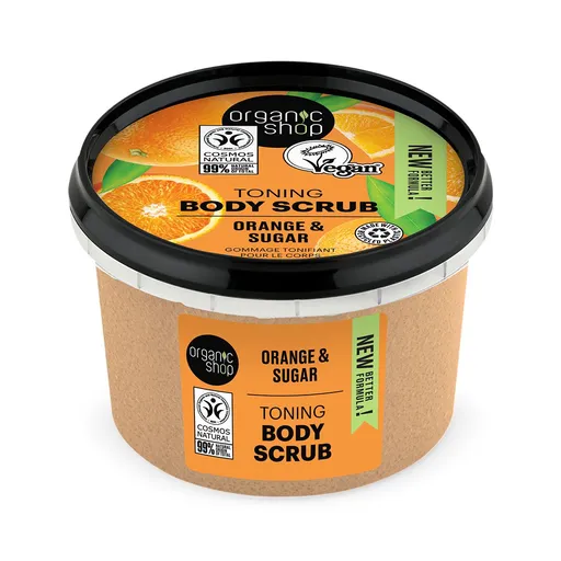 Organic Shop Tonizující tělový peeling Pomeranč a cukr (Toning Body Scrub) 250 ml