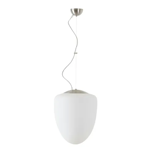 OSMONT AST60932 ASTRA L závěsné skleněné svítidlo nerez broušená / bílá IP40 4000 K 27W LED