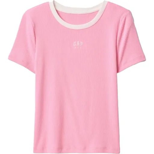 GAP MOD RIB ABBRV Dámské tričko, růžová, velikost