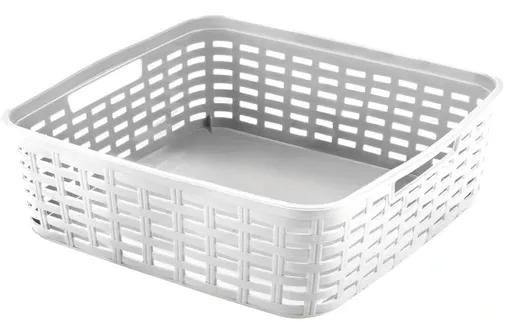 Plastový košík HEIDRUN 19x29x10cm MIX barev Varianta: BÍLÁ