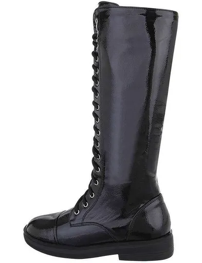 Dámské kozačky na šněrování