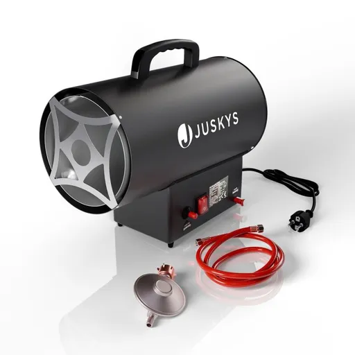 Mobilní plynové horkovzdušné topidlo 15 kW – černý