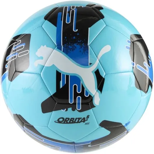 Puma ORBITA 6 MS Fotbalový míč, tyrkysová, velikost