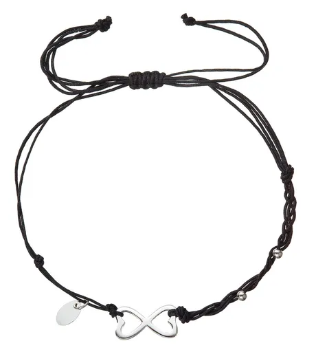 Evolution Group - Pavona Slušivý černý kabala náramek Nekonečno 13048.3 black