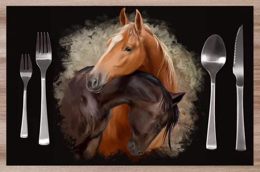 Prostírání Dva koně