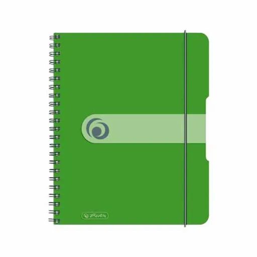 Herlitz - Blok spirálový A5/80 listů, čtvereček jablkově