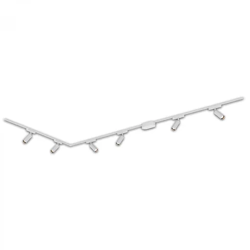 BRILONER Luxtrail lištový systém, kompletní sada, 6x LED spoty, do L, bílá 8034066